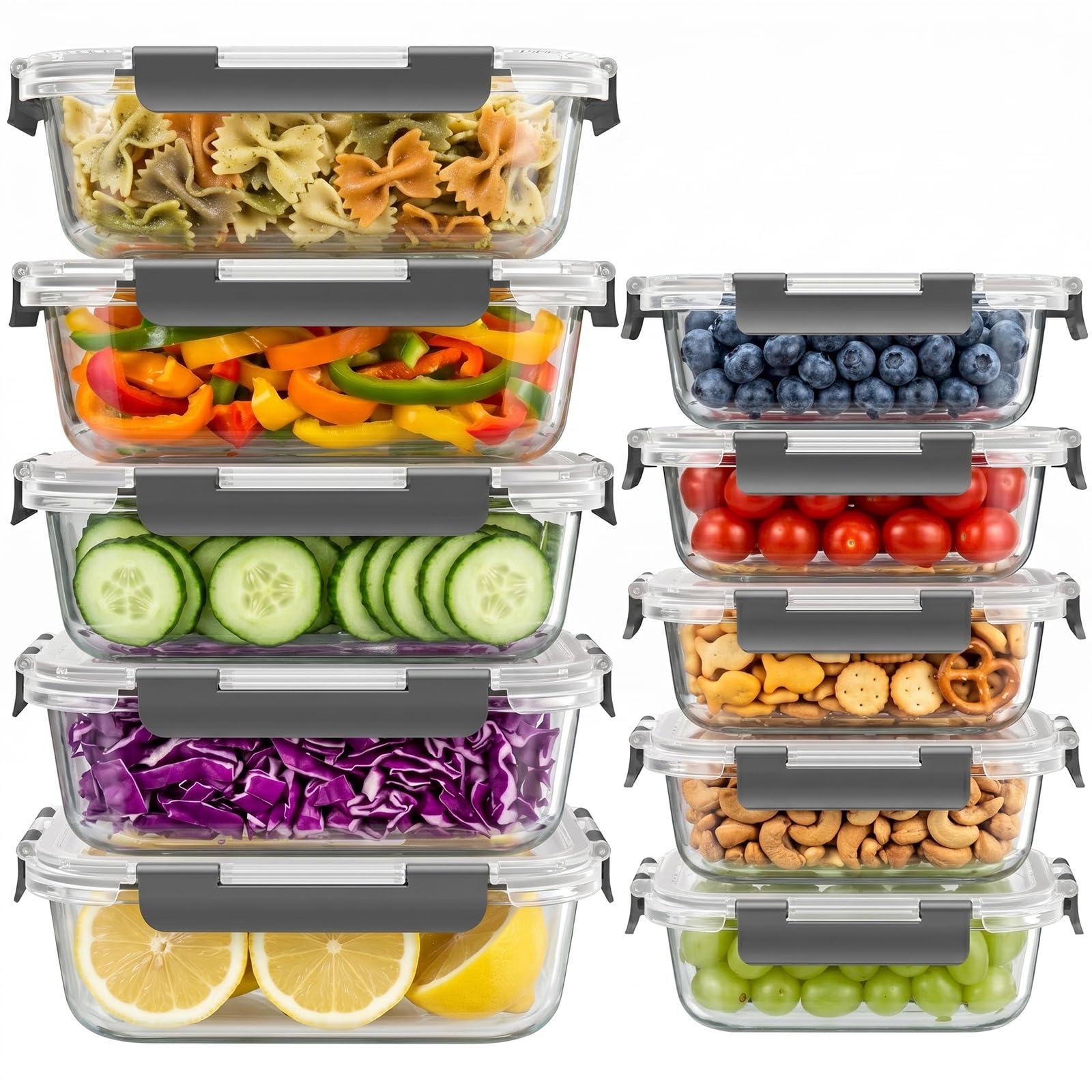 Amazon.com: Dealusy 10 Sets (20-Piece) 4.5 Cup & 1.5 Cup Glass